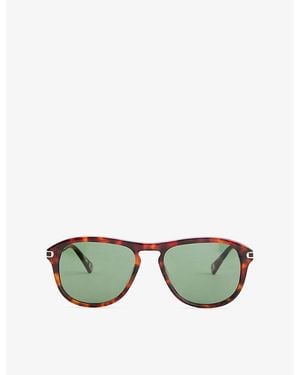 Orlebar Brown Danny Square Acetate Sunglasses - Green
