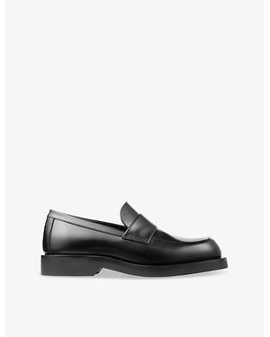 Jimmy Choo Buff Slip-On Leather Loafers - Black