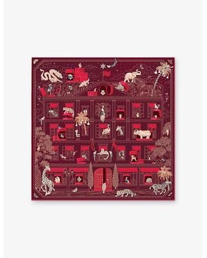 Cartier Precious Address Silk-Twill Scarf - Red