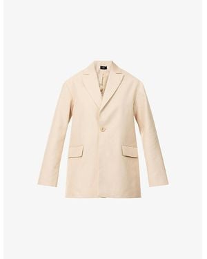 Represent Rampage Notch-Lapels Woven Jacket - Natural