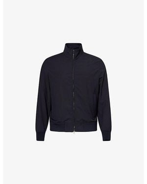 Orlebar Brown Alvaro High-Neck Wool Jacket - Blue
