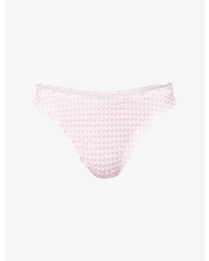 Jonathan Simkhai Maelie Ruched Bikini Bottoms - Pink