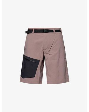 Salomon Outerpath Belted Woven Utility Shorts - Grey