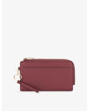 Dune Keeping Leather Card Holder - Red