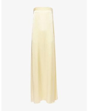 Shona Joy La Lune Strapless Woven Maxi Dress - Yellow