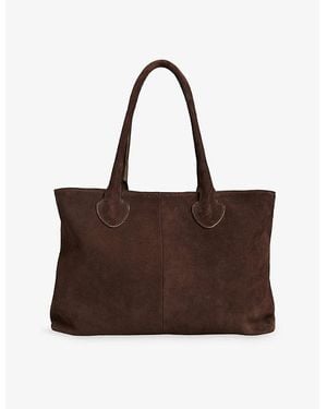 Whistles Leandra Suede Tote Bag - Brown
