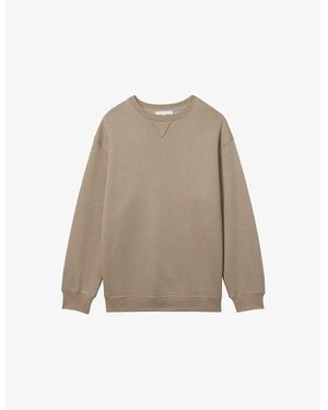 Reiss X 100 Ciels Elba Round-Neck Modal-Blend Sweatshirt - Natural