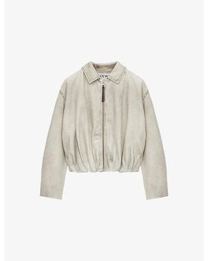 Loewe Cotton Draped Jacket - Grey