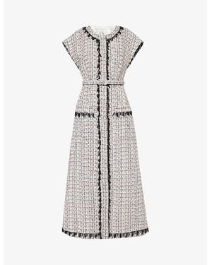 Huishan Zhang Whitney Tweed Maxi Dress - Grey