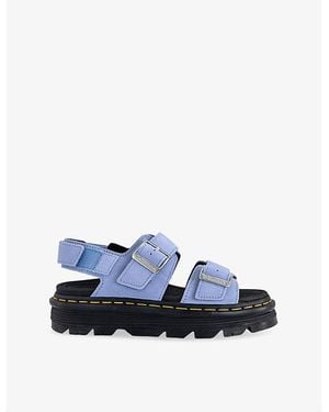 Dr. Martens Zebzag Suede Sandals - Blue