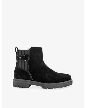 TOMS Astrid Suede Ankle Boots - Black