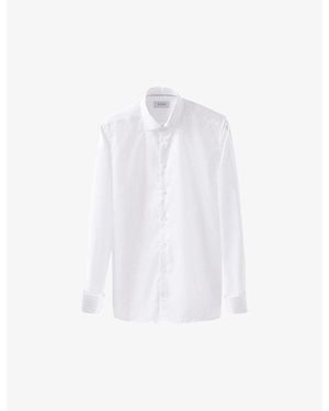 Eton Contemporary Signature French-Cuff Cotton-Twill Shirt - White