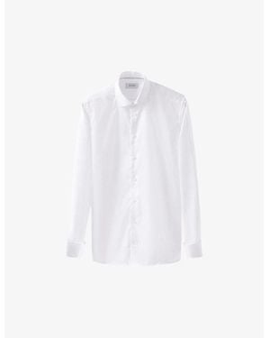 Eton Contemporary Signature French-Cuff Cotton-Twill Shirt - White