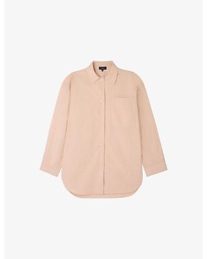 Soeur Itaque Relaxed-Fit Cotton-Poplin Shirt - Natural