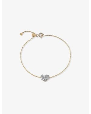Kismet by Milka Maxi Cherish 0.07Ct Baguette-Diamond And 0.09Ct Diamond Chain Bracelet - White
