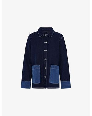 OMNES Magnus Oversized Denim Jacket - Blue