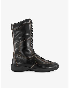Vagabond Shoemakers Sky Lace-Up Leather Boots - Black