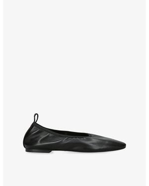 Aeyde Dex Leather Ballet Flats - Black