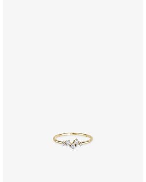 Astley Clarke Cluster 14Ct- And 0.13Ct Lab-Grown Diamond Promise Ring - White