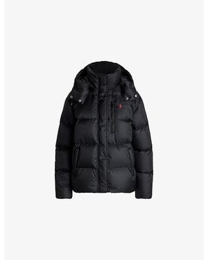 Polo Ralph Lauren Logo-Embroidered Padded Shell-Down Jacket - Black