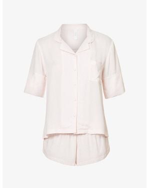 Bluebella Marla Relaxed-Fit Woven Pyjama Set - White