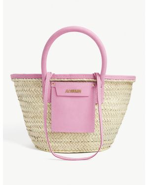 Jacquemus Le Panier Soleil Basket Tote Bag - Pink
