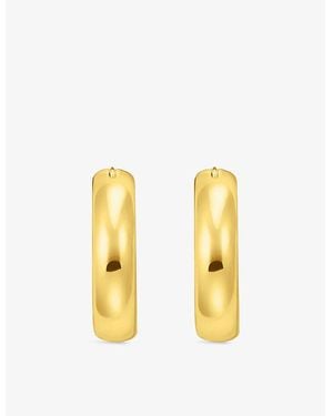 Thomas Sabo Chunky 18Ct-Plated 925 Sterling- Hoop Earrings - Metallic