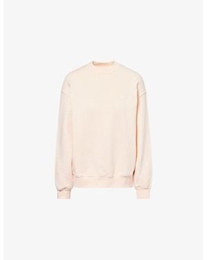 The Couture Club Padel & Palomas Brand-Embroidered Cotton-Blend Sweatshirt - Natural