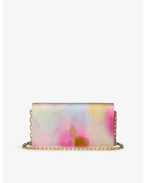 Christian Louboutin Bettina Botanica Satin Clutch - Pink