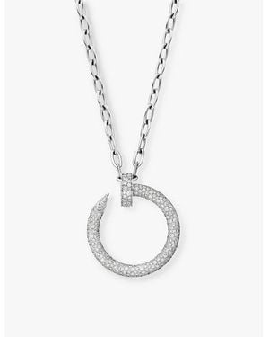 Cartier Juste Un Clou 18Ct- And 4.73Ct Brilliant-Cut Diamond Pendant Necklace - Metallic