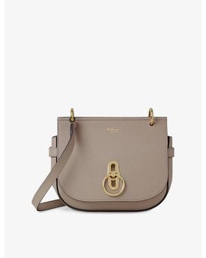 Mulberry Amberley Small Leather Satchel Bag - Grey