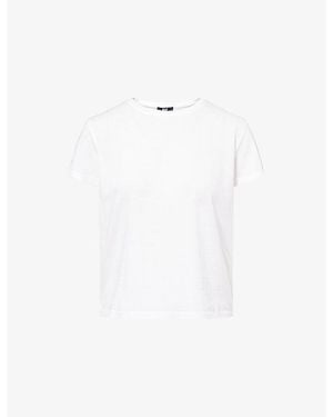 PAIGE Haven Boxy Cotton T-Shirt - White