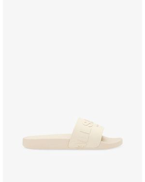 AllSaints Biggy Rubber Slides - Natural