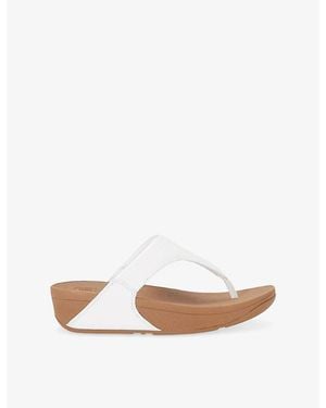 Fitflop Lulu Leather Sandals - White