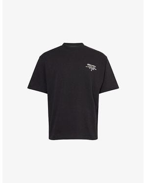 The Couture Club Text Graphic-Print Short-Sleeves Cotton T-Shirt - Black