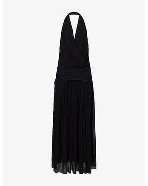 Bec & Bridge Jasmin V-Neck Woven Maxi Dress - Black