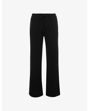House Of Cb Chelsea Wide-Leg Knitted Trousers - Black