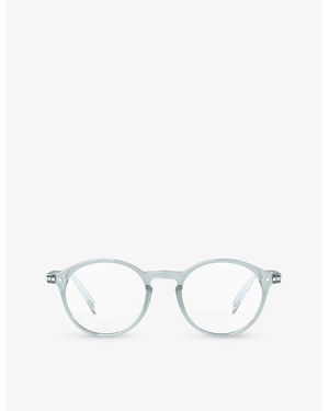 Izipizi #D Round-Framed Golden Reading Glasses - White