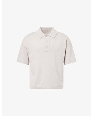 The Couture Club Fine-Gauge Knitted Polo Shirt - White