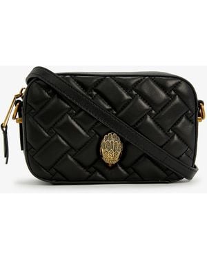 Kurt Geiger Kensington Quilted Leather Small Cross-body Camera Bag - Black