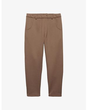 Prada Technical Fleece Cotton-Jersey Jogging Bottoms - Brown