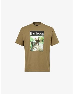 Barbour Graphic-Print Cotton T-Shirt - Green