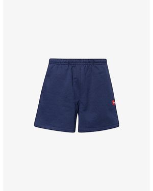 The North Face Relaxed-Fit Logo-Patch Cotton-Blend Shorts - Blue
