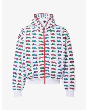 ICECREAM Repeat Running Dog Cotton Hoodie - Blue