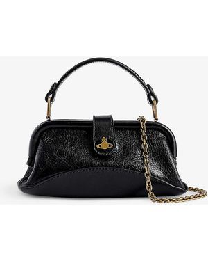 Vivienne Westwood Abbey Leather Cross-body Bag - Black