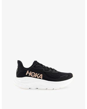 Hoka One One Clifton 10 Mesh Trainers - Black