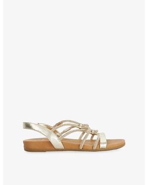 Dune Lyrically Leather Sandals - Natural
