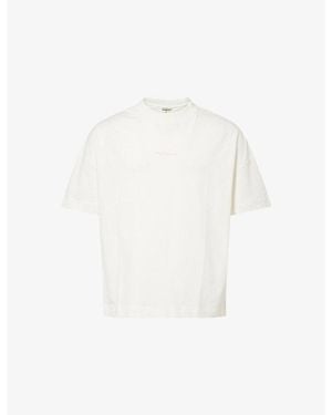The Couture Club Emblem Slub Graphic-Print Cotton T-Shirt - White