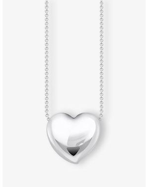 Thomas Sabo Heart Pendant 925 Sterling Necklace - White