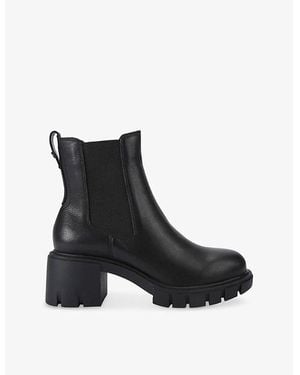KG by Kurt Geiger True Heeled Leather Ankle Boots - Black